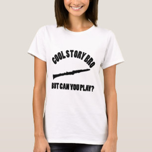T-shirt Conceptions de vecteur de clarinette