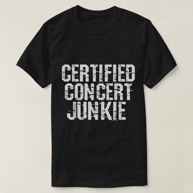 T-shirt Concert certifié Junkie Music Lover Group (Design devant)