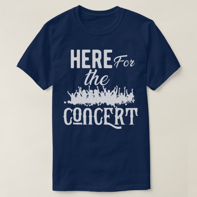 T-shirt Concert ici pour le concert (Design devant)