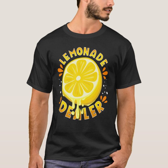 T-shirt Concessionnaire Lemonade Lemon Stand Juice (Devant)