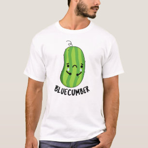 T-shirt Concombre bleu Funny Sad Veggie Cucumber Pun