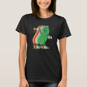 T-shirt Concombre Rétro Végétal Végétarien Végétalien