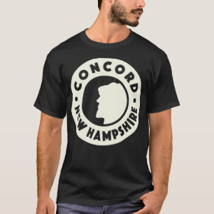 T-shirt Concord New Hampshire Circle Tan