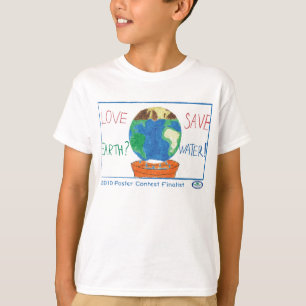 T-shirt Concours d'affiche de conscience de l'eau
