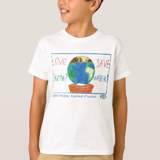 T-shirt Concours d'affiche de conscience de l'eau