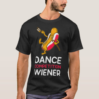 T-shirt Concours de danse Wiener Funny Hot Dancing Chien