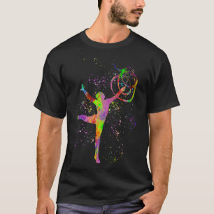 T-shirt Concours de gymnastique rythmique en aquarelle 26