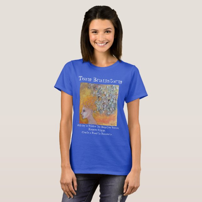 T-shirt Concours d'équipe Sensibilisation à la santé menta (Devant entier)