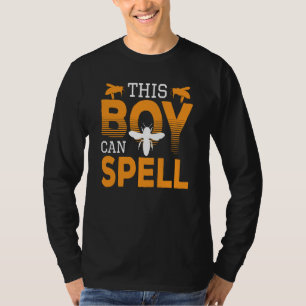 T-shirt Concours d'orthographe scolaire This Boy Can Spell