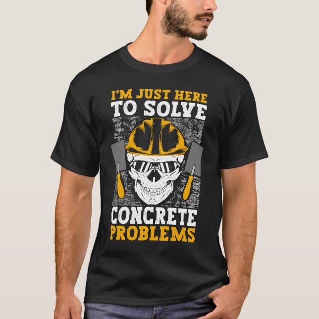 T-shirt Concrete Finisher Bricklayer Masonery  1 (Devant)