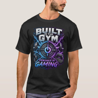 T-shirt Conçu Dans La Salle De Sport Alimenté Par Le Jeu :