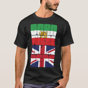 T-shirt Conçu là-bas, Appartient ici Design Britannique Ir