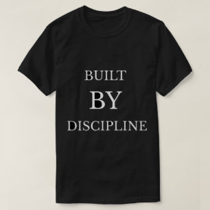 T-shirt Conçu par la Discipline Texte Motivationnel T-Shir