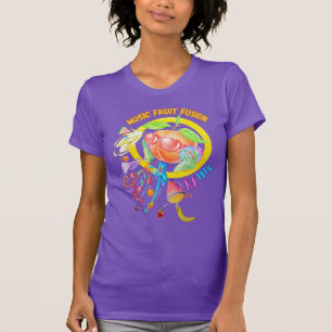 T-shirt conçu pour la fusion de fruits de musique 