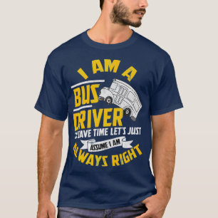 T-shirt Conducteur d'autobus Omnibus School Bus Transport 