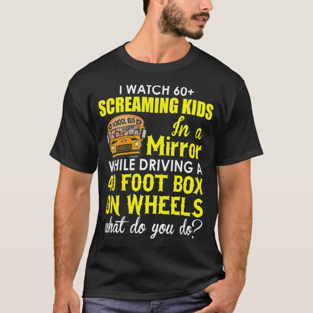 T-shirt Conducteur d'autobus scolaire Conducteur d'autobus (Devant)