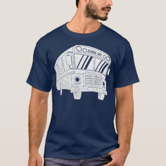 T-shirt Conducteur de bus artistique Conduite école de con