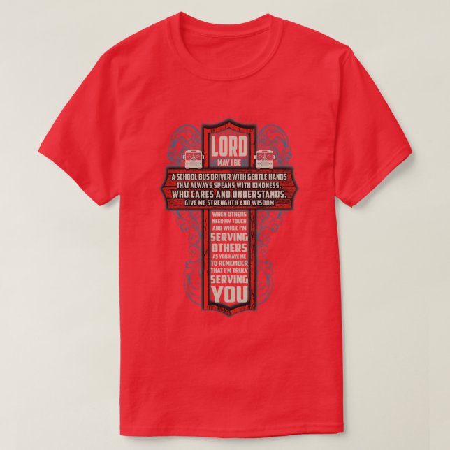 T-shirt Conducteur de bus scolaire (Design devant)