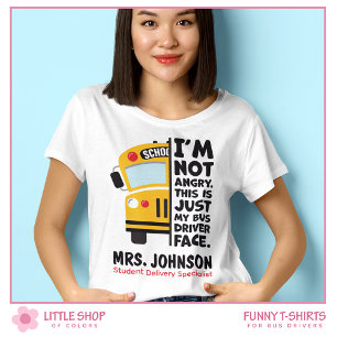 T-shirt Conducteur de Bus Scolaire Élémentaire Drôle et En