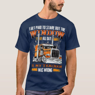 T-shirt Conducteur de camion amusant conception de conduit