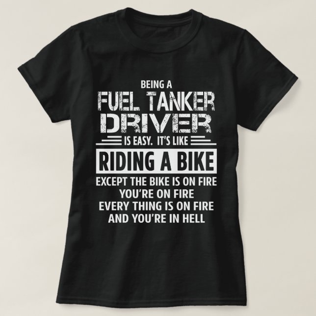 T-shirt Conducteur de camion carburant (Design devant)