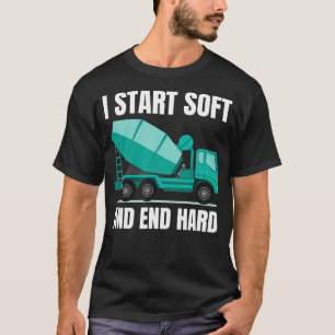T-shirt Conducteur de camion de mélangeur de ciment en bét