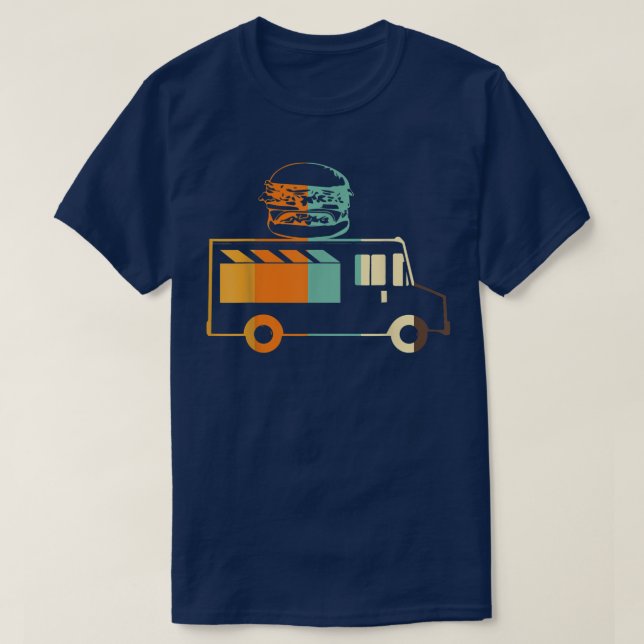 T-shirt Conducteur de camion de restauration rapide Retro  (Design devant)