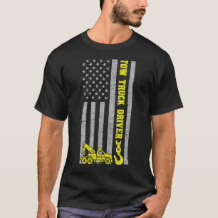 T-shirt Conducteur de dépanneuse homme Crochet Chaîne Drap
