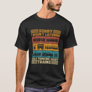 T-shirt Conducteur de train miniature amateur de Retro Wag
