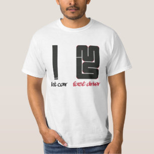 T-shirt Conducteur rapide de voiture rapide (lumière)