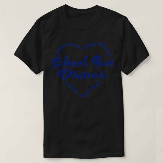 T-shirt Conducteur scolaire conducteur de bus scolaire 1 (Design devant)