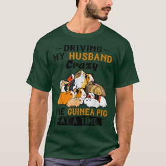 T-shirt Conduire Mon Mari Fou Un Cochon De Guinée À La Foi