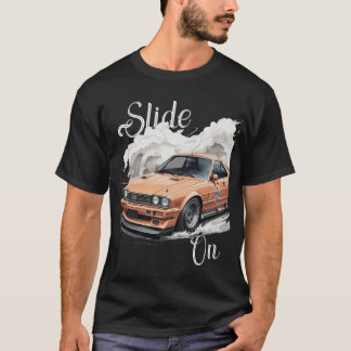 T-shirt "Conduite automobile avec fumée et puissance
