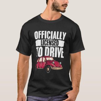 T-shirt Conduite de l'école première fois Conducteur de vo
