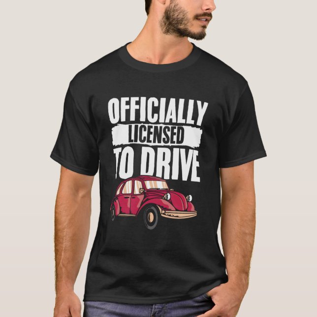 T-shirt Conduite de l'école première fois Conducteur de vo (Devant)