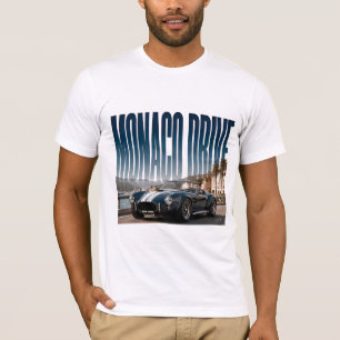 T-shirt Conduite de Monaco Graphique Côtière Luxueuse