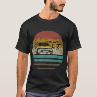 T-shirt Conduite de voiture Retro Vintage Silhouette cadea