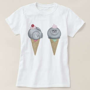 T-shirt Cônes de glace de phoque