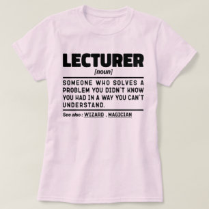 T-shirt Conférencier Noun Conférencière publique Enseigner