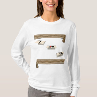 T-shirt Confession d'amour zippée