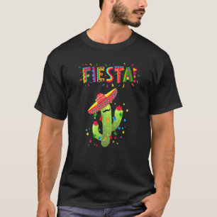 T-shirt Confetti Coloré Fiesta Fête Cactus Sombrero 