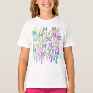 T-shirt Confettis en forme de lettre "M"