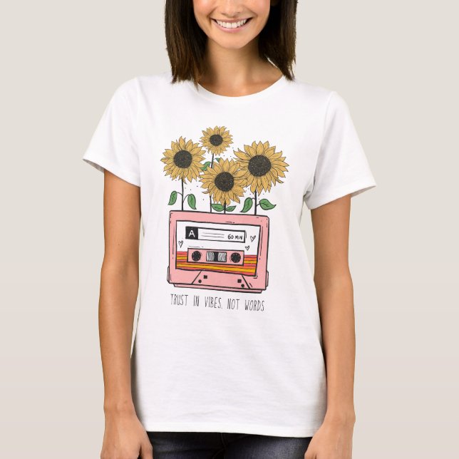 T-shirt Confiance en Vibes et non en mots (Devant)