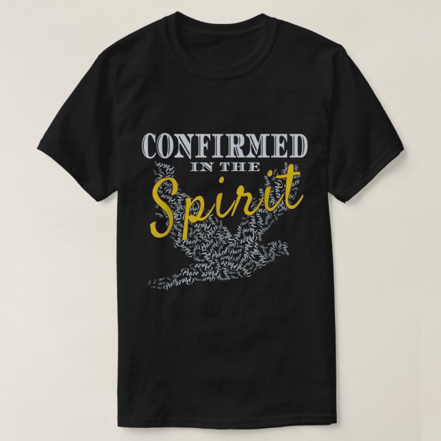 T-shirt Confirmé Dans L'Esprit Confirmation Peace Dove T- (Design devant)