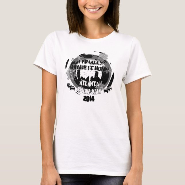 T-shirt Confiture Atlanta 2014 de neige "je lui ai enfin (Devant)