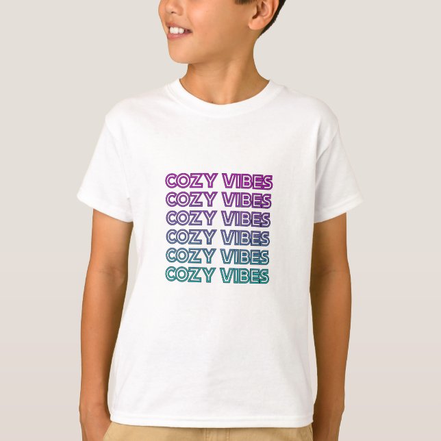 T-shirt Confort cool chaleureuses vibes d'automne (Devant)