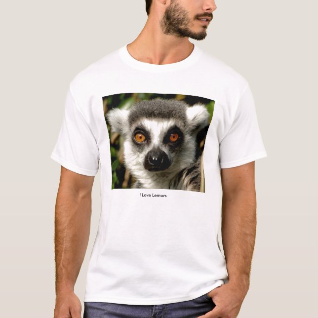 T-shirt confus de lémur (Devant)