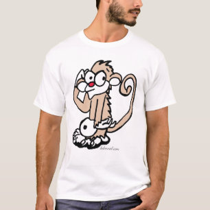 T-shirt confus de singe
