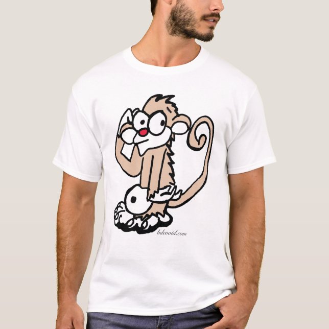 T-shirt confus de singe (Devant)