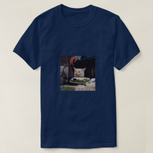 T-shirt Confus Dinner Cat